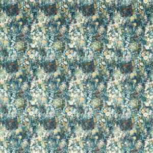 Rosedene Denim/Spice by Clarke And Clarke Designer Fabric