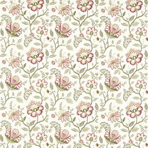 Adeline Blush/Raspberry by Clarke And Clarke Designer Fabric