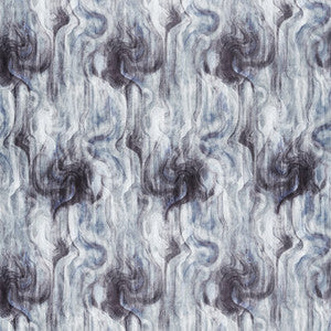 Tessuto Midnight/Silver by Clarke And Clarke Designer Fabric