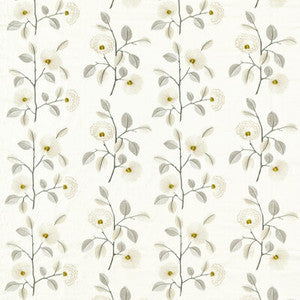 Monique Natural/Pewter by Clarke And Clarke Designer Fabric