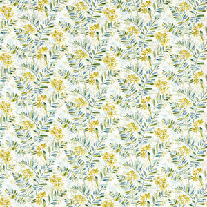 New Grove Denim/Citrus by Clarke And Clarke Designer Fabric