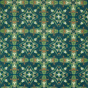 Emerald Forest Teal Velvet by Clarke And Clarke Designer Fabric
