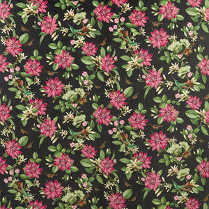 Pink Lotus Noir Velvet by Clarke And Clarke Designer Fabric