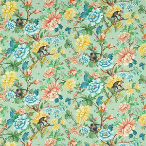 Sapphire Garden Mineral by Clarke And Clarke Designer Fabric