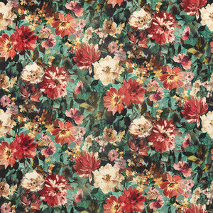 Tahiti Antique/Mineral Velvet by Clarke And Clarke Designer Fabric