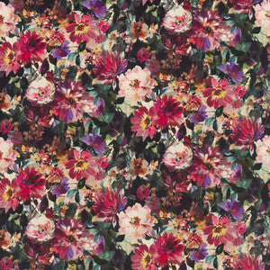 Tahiti Fuchsia Velvet by Clarke And Clarke Designer Fabric