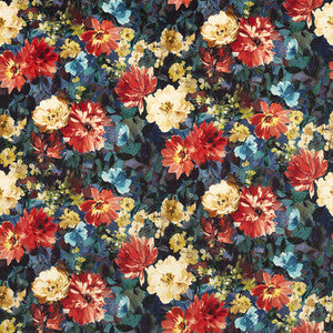 Tahiti Midnight Velvet by Clarke And Clarke Designer Fabric