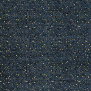 Selva Midnight/Gold Velvet by Clarke And Clarke Designer Fabric