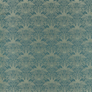 Leopardo Kingfisher Jacquard by Clarke And Clarke Designer Fabric