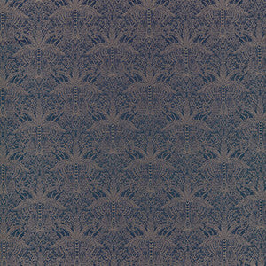 Leopardo Midnight/Copper Jacquard by Clarke And Clarke Designer Fabric