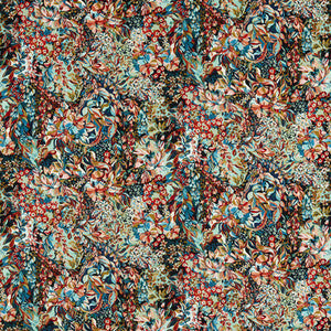 Aubrey Velvet Midnight/Spice F1646/02.CAC.0 By Clarke And Clarke Designer Fabric