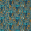 Hillcrest Velvet Teal/Spice F1649/05.CAC.0 By Clarke And Clarke Designer Fabric