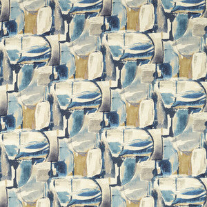 Figura Denim/Linen F1694/02.CAC.0 By Clarke And Clarke Designer Fabric