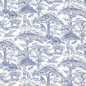 Kisumu Midnight F1710/02.CAC.0 By Clarke And Clarke Designer Fabric