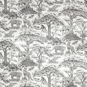 Kisumu Noir F1710/03.CAC.0 By Clarke And Clarke Designer Fabric