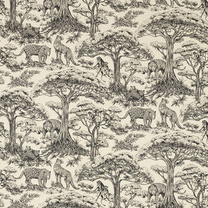 Kisumu Noir/Linen F1710/04.CAC.0 By Clarke And Clarke Designer Fabric