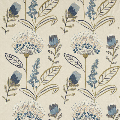 Clarke And Clarke - Drapery - F1715/01.CAC.0 - Drapery - POLYESTER - 59%;COTTON - 41% - India </p><p>Repeat: H: , V: 27.5 21 - My Fabric Connection -