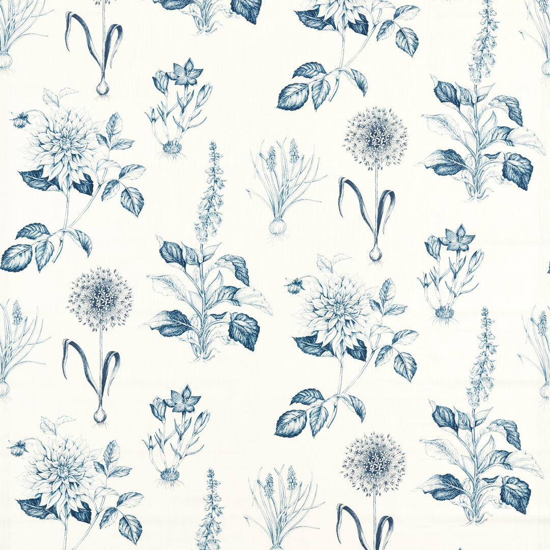 Roseraie - Midnight F1738/04.CAC.0 by Clarke & Clarke Designer Fabric