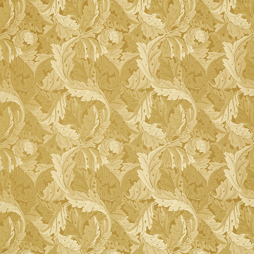 Acanthus Jacquard - Gold F1740/02.CAC.0 by Clarke & Clarke Designer Fabric