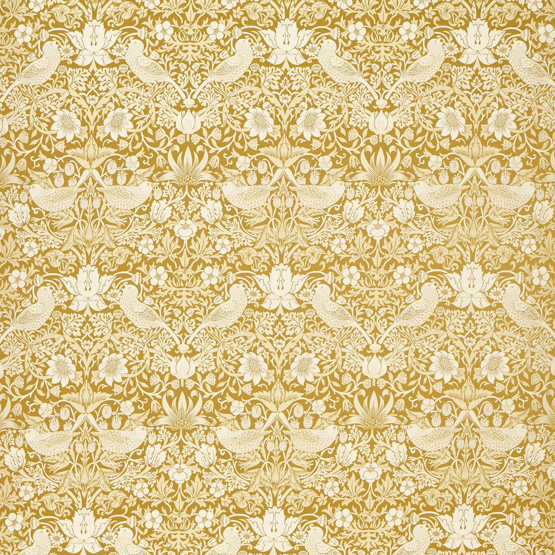 Strawberry Thief Jacquard - Chartreuse F1746/01.CAC.0 by Clarke & Clarke Designer Fabric