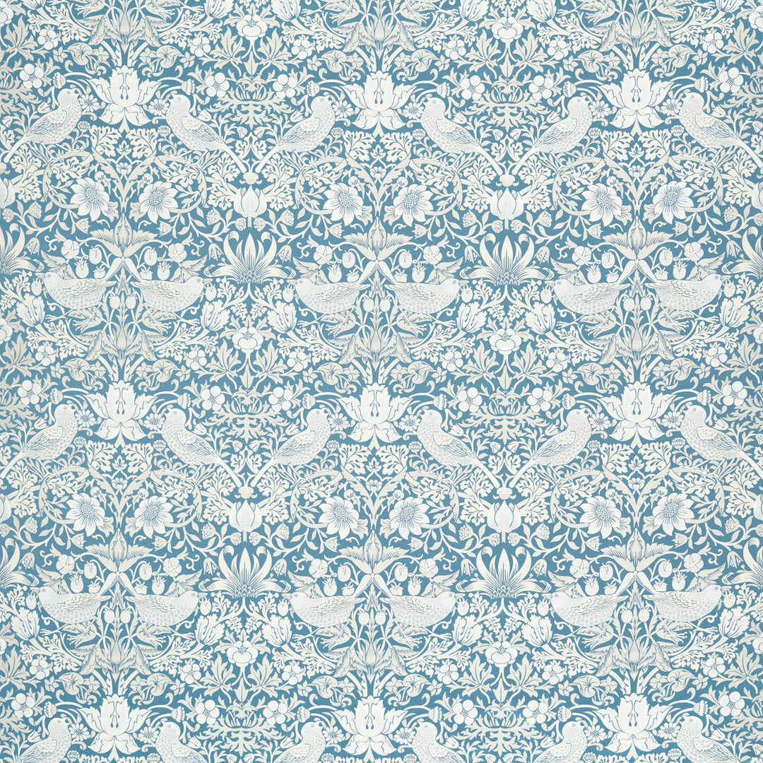 Strawberry Thief Jacquard - Denim F1746/02.CAC.0 by Clarke & Clarke Designer Fabric