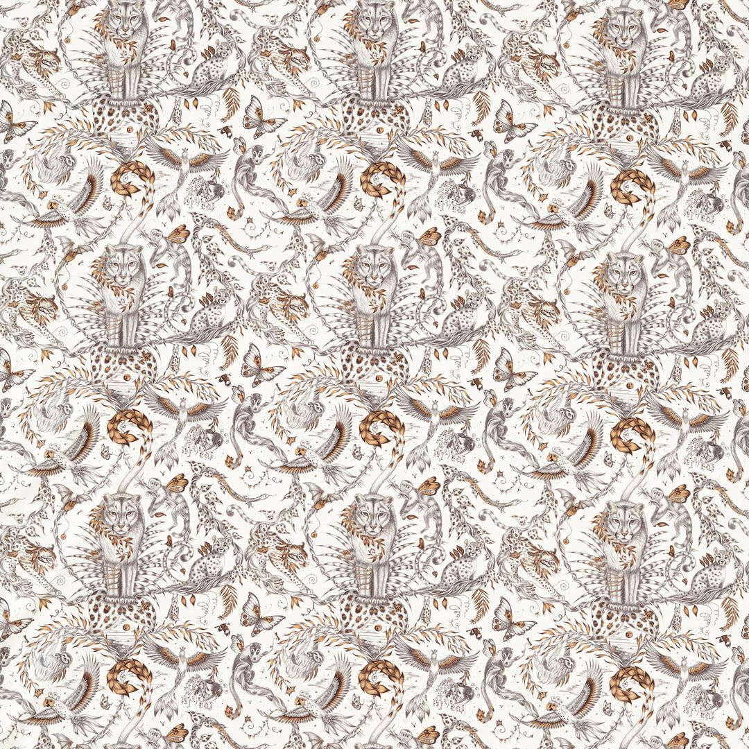 Bosque Dreams - Bronze F1748/01.CAC.0 by Clarke & Clarke Designer Fabric