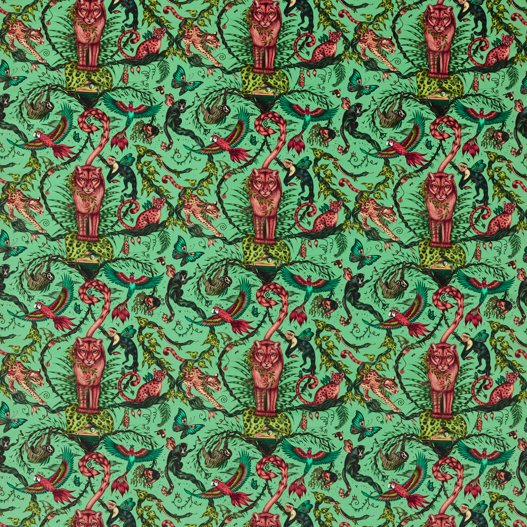 Bosque Dreams Velvet - Aquamarine F1749/01.CAC.0 by Clarke & Clarke Designer Fabric