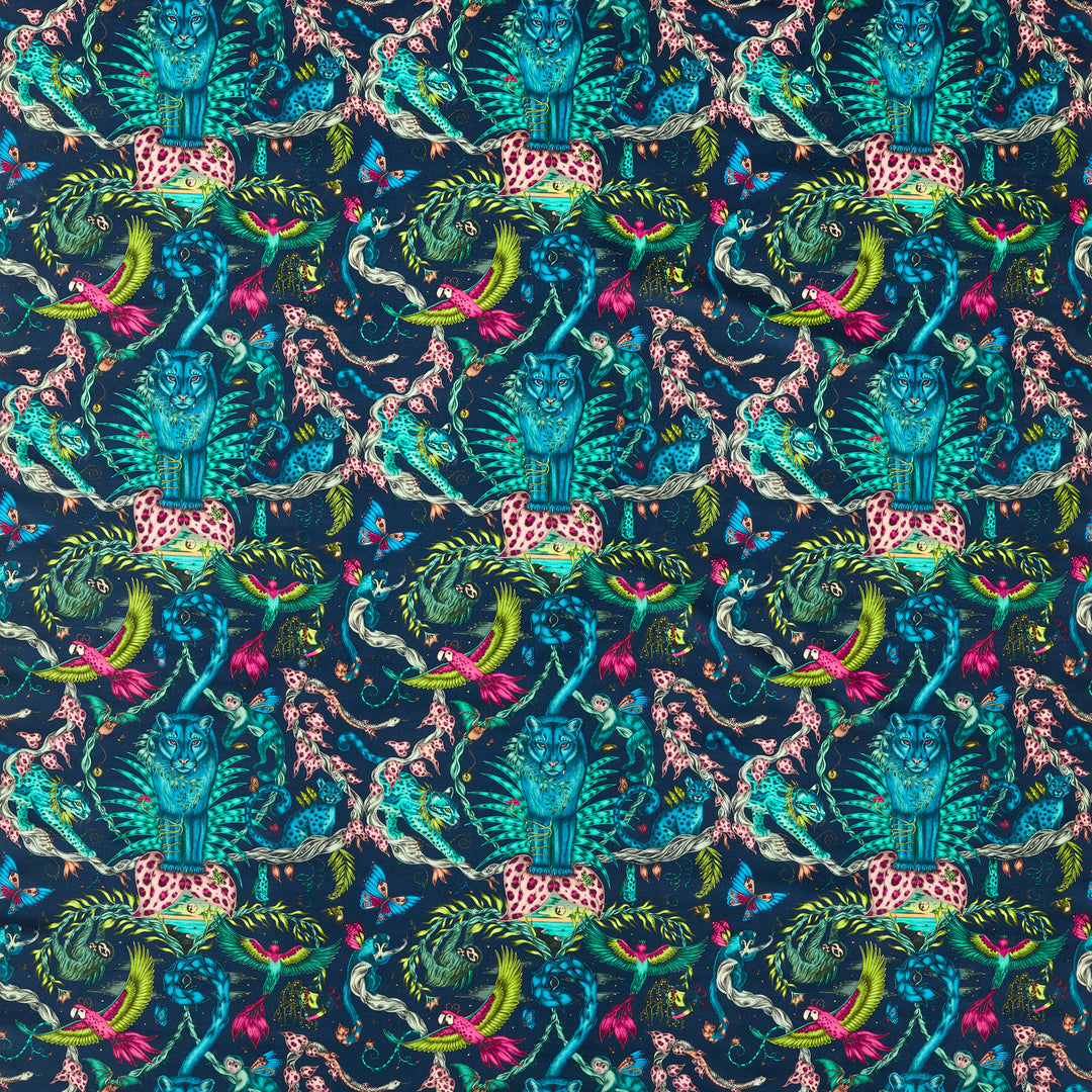 Bosque Dreams Velvet - Navy F1749/04.CAC.0 by Clarke & Clarke Designer Fabric