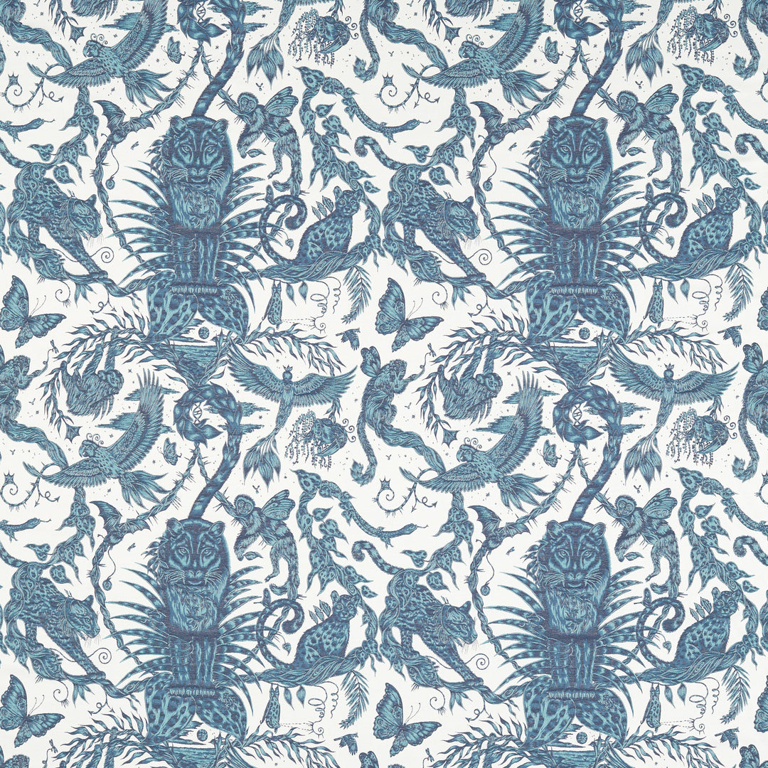 Bosque Dreams Jacquard - Ink F1750/01.CAC.0 by Clarke & Clarke Designer Fabric
