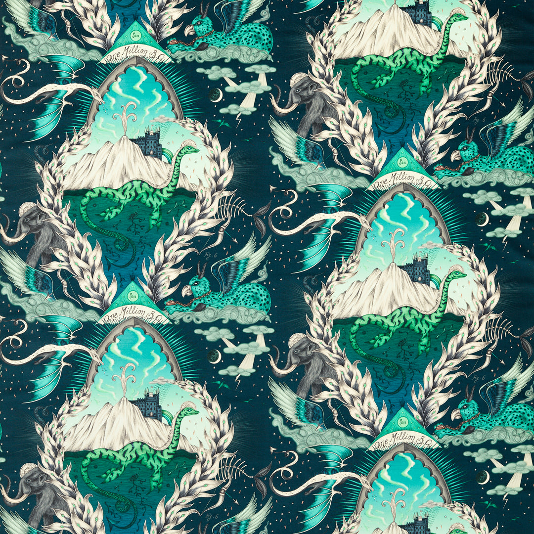 Highlandia Velvet - Marine F1752/01.CAC.0 by Clarke & Clarke Designer Fabric