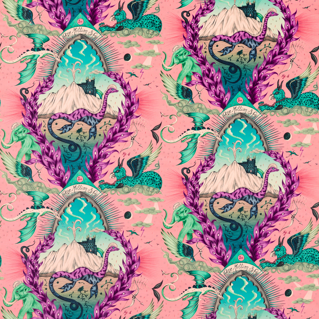 Highlandia Velvet - Pink F1752/02.CAC.0 by Clarke & Clarke Designer Fabric