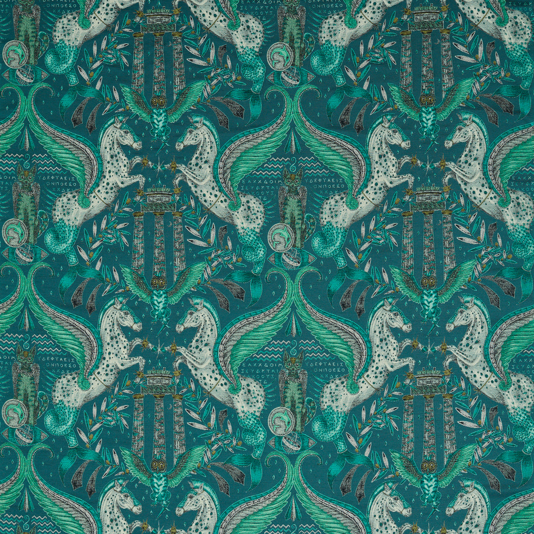 Odyssey Mythos Jacquard - Olive F1754/01.CAC.0 by Clarke & Clarke Designer Fabric