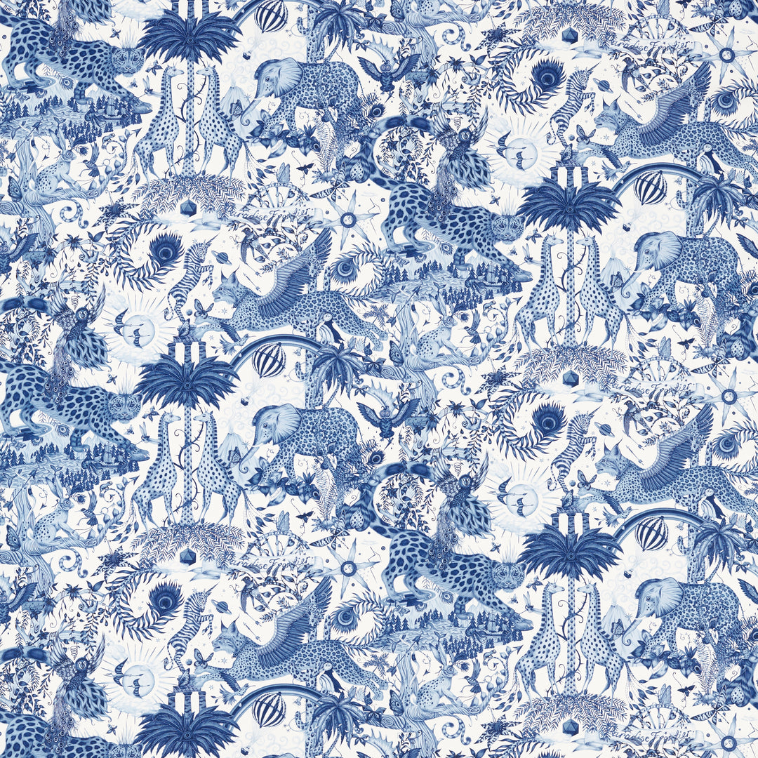 Paradise Lost - Ink F1756/03.CAC.0 by Clarke & Clarke Designer Fabric