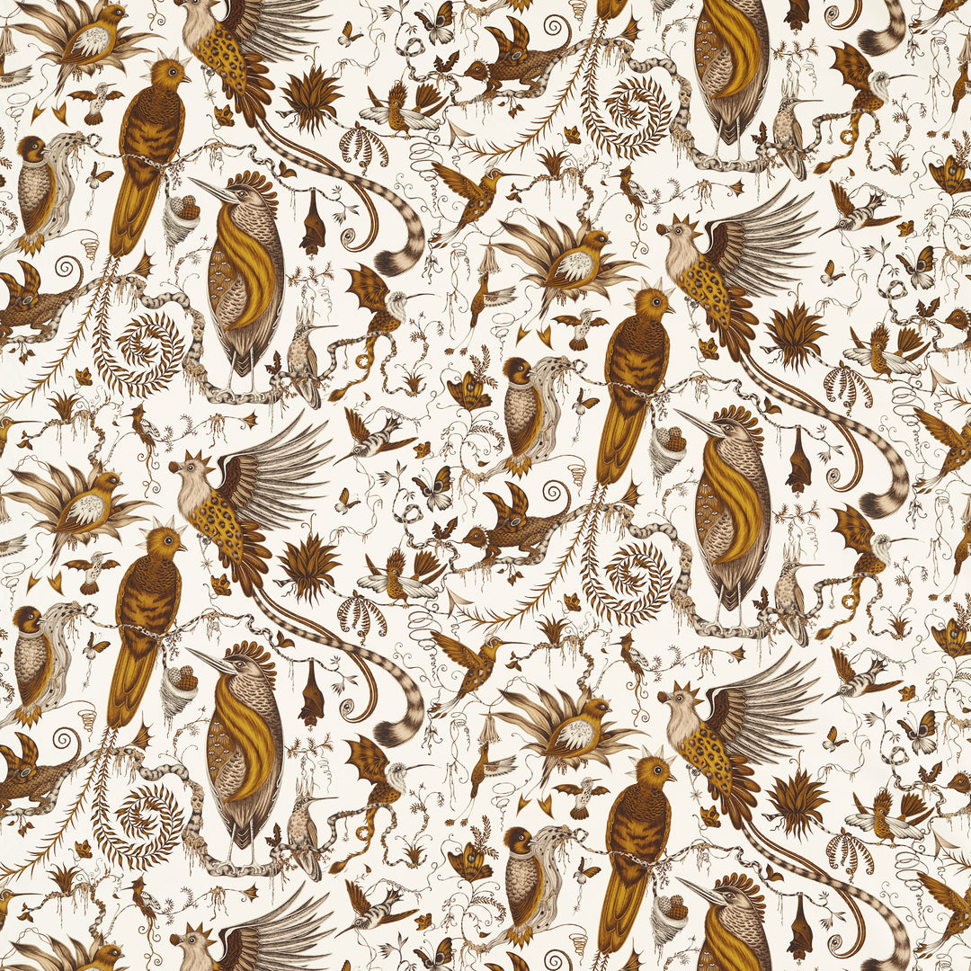Quetzal - Gold F1758/02.CAC.0 by Clarke & Clarke Designer Fabric