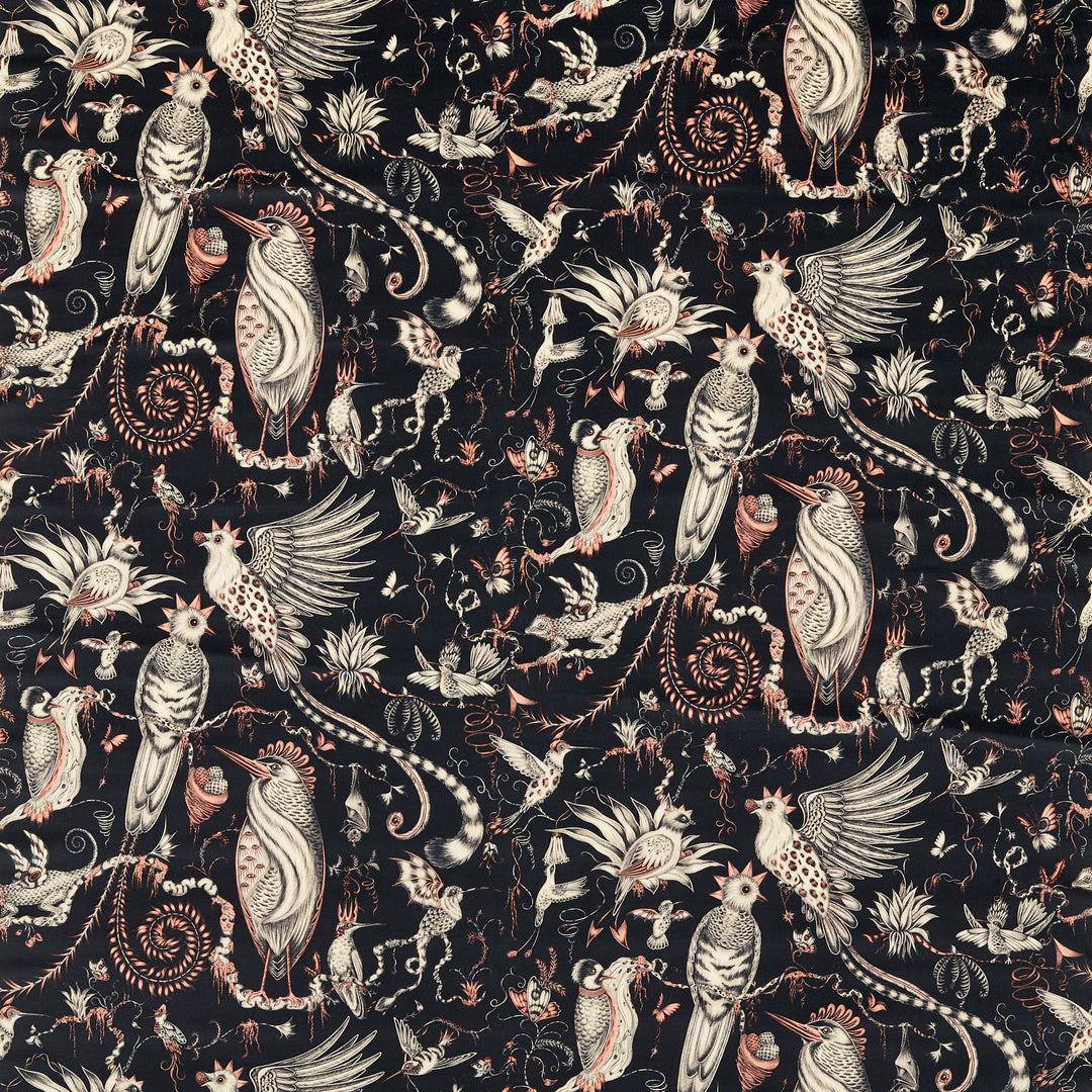 Quetzal Velvet - Charcoal F1759/01.CAC.0 by Clarke & Clarke Designer Fabric