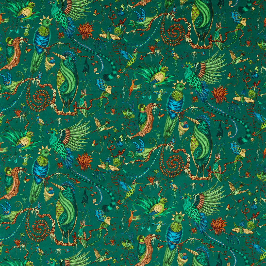 Quetzal Velvet - Teal F1759/02.CAC.0 by Clarke & Clarke Designer Fabric