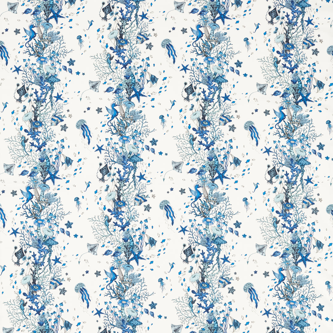 Seaforest - Blue F1760/02.CAC.0 by Clarke & Clarke Designer Fabric