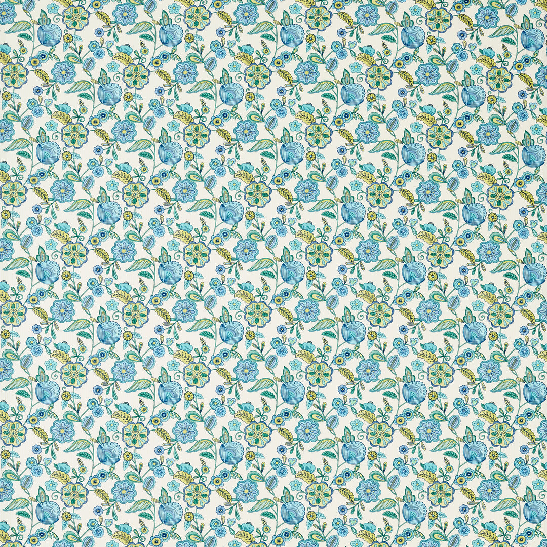 Camellia - Cobalt F1778/01.CAC.0 by Clarke & Clarke Designer Fabric