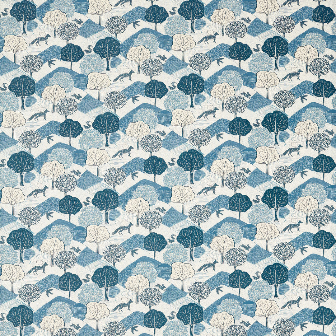 Kielder - Midnight F1783/01.CAC.0 by Clarke & Clarke Designer Fabric