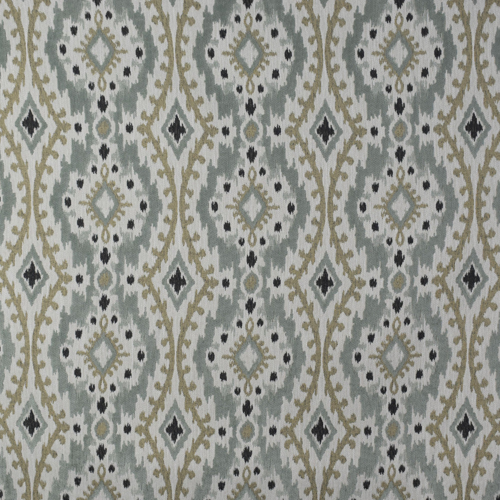 F1962 Celadon by Greenhouse Designer Fabric 100% Polyester China 30,000 double rubs </p><p>Repeat: 9" H, 9" V 56" - Swanky Fabrics -