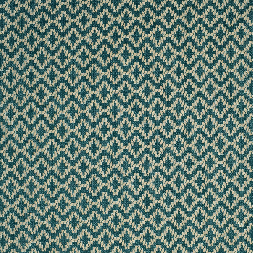 F1974 Petrol by Greenhouse Designer Fabric 85% Polyester, 10% Rayon, 5% Linen China 25,000 </p><p>Repeat: 1.77" H, 2" V 56" - Swanky Fabrics -