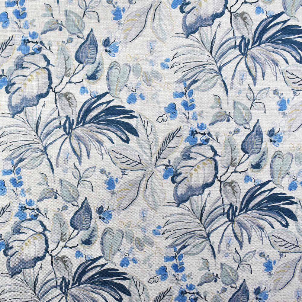 F2250 Indigo by Greenhouse Designer Fabric 100% Polyester China 40,000 double rubs </p><p>Repeat: 27" H, 13.5" V 56" - Swanky Fabrics -