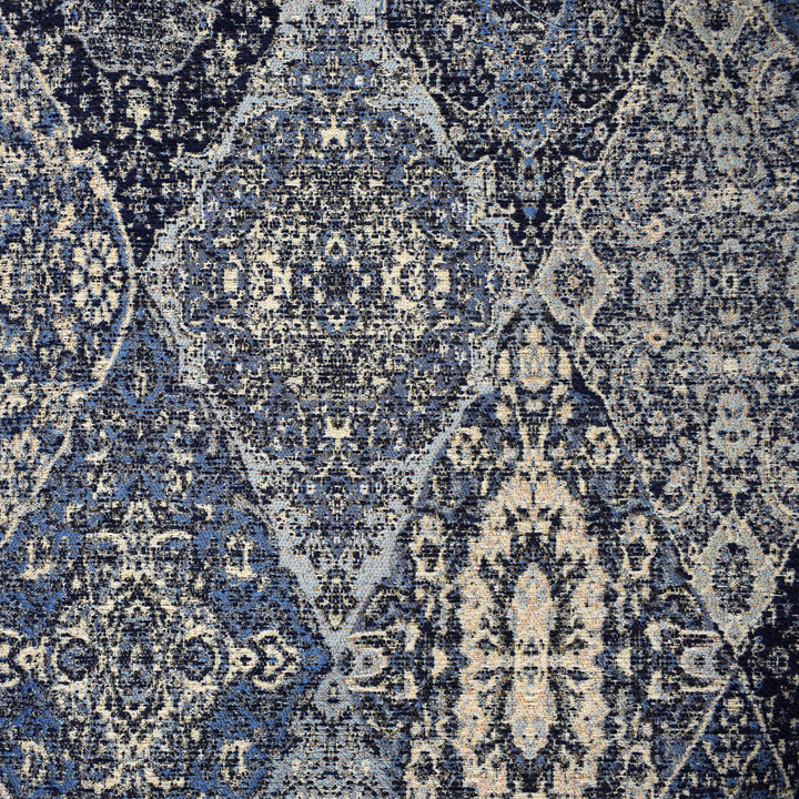 F2308 Indigo by Greenhouse Designer Fabric 100% Polyester China 50,000 double rubs </p><p>Repeat: 28.25" H, 27" V 56" - Swanky Fabrics -