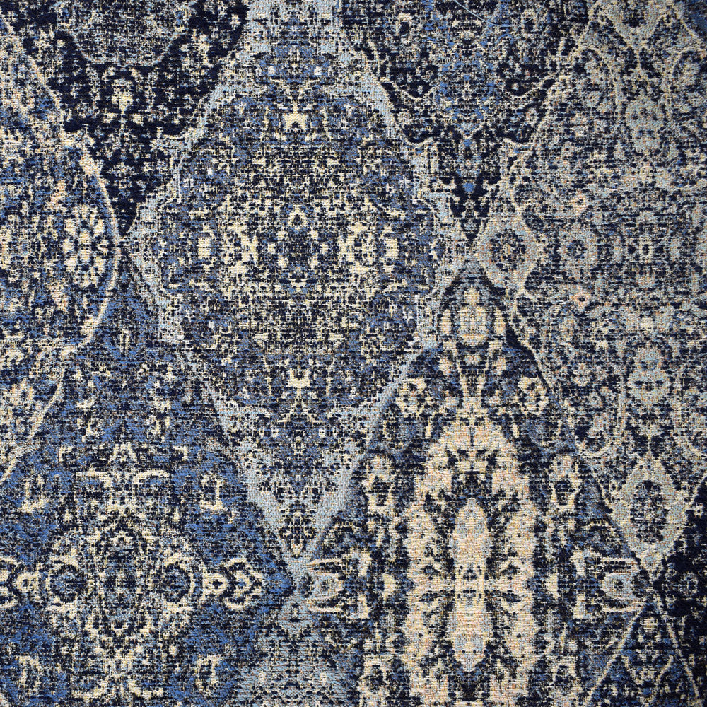 F2308 Indigo by Greenhouse Designer Fabric E70: greenhouse HUES 100% Polyester China 50,000 double rubs </p><p>Repeat: 28.25" H, 27" V 56" - Swanky Fabrics -