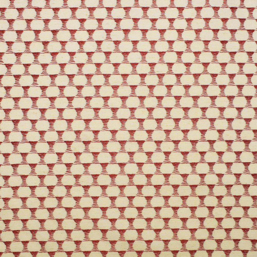 F2331 Coral by Greenhouse Designer Fabric 33% Viscose, 28% Polyester, 27% Linen, 12% Rayon With 100% Rayon Embroidery China 9,000 double rubs </p><p>Repeat: .75" H, 1" V 54" - Swanky Fabrics -