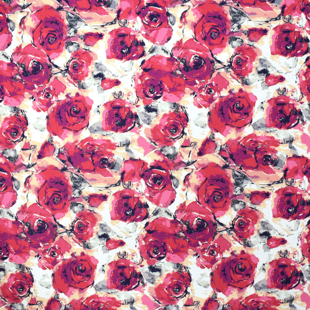 F2347 Rose by Greenhouse Designer Fabric 100% Polyester China 40,000 </p><p>Repeat: 14" H, 14" V 56" - Swanky Fabrics -