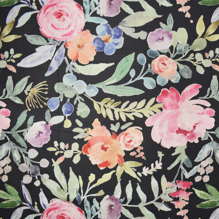 F2365 Black by Greenhouse Designer Fabric E71: greenhouse HUES 100% Polyester China 40,000 double rubs </p><p>Repeat: 27.5" H, 27" V 55" - Swanky Fabrics -