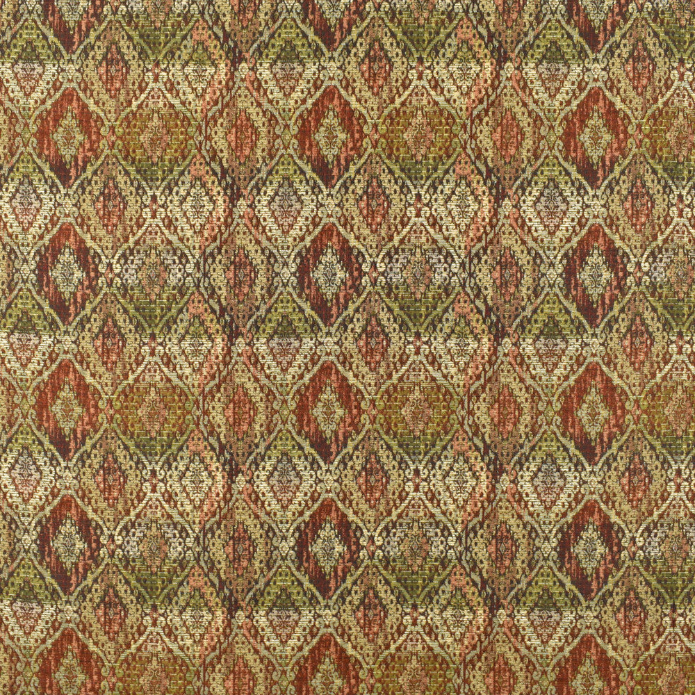F2402 Spice by Greenhouse Designer Fabric 100% Polyester China 15,000 </p><p>Repeat: 14.5" H, 15.5" V 54" - Swanky Fabrics -