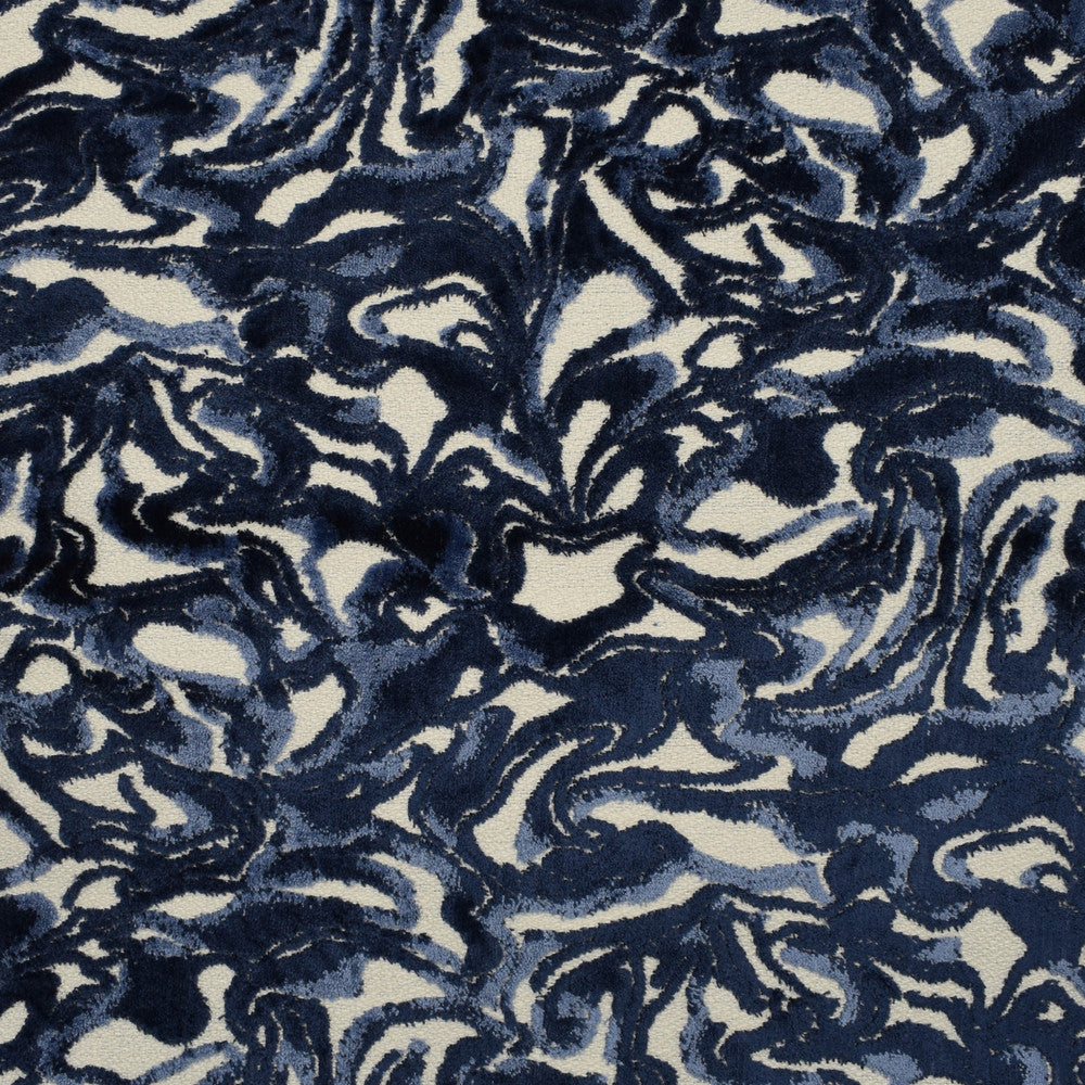 F2726 Indigo by Greenhouse Designer Fabric 85% Viscose, 15% Polyester India 58,000 double rubs </p><p>Repeat: 14.25" H, 13" V 59" - Swanky Fabrics -