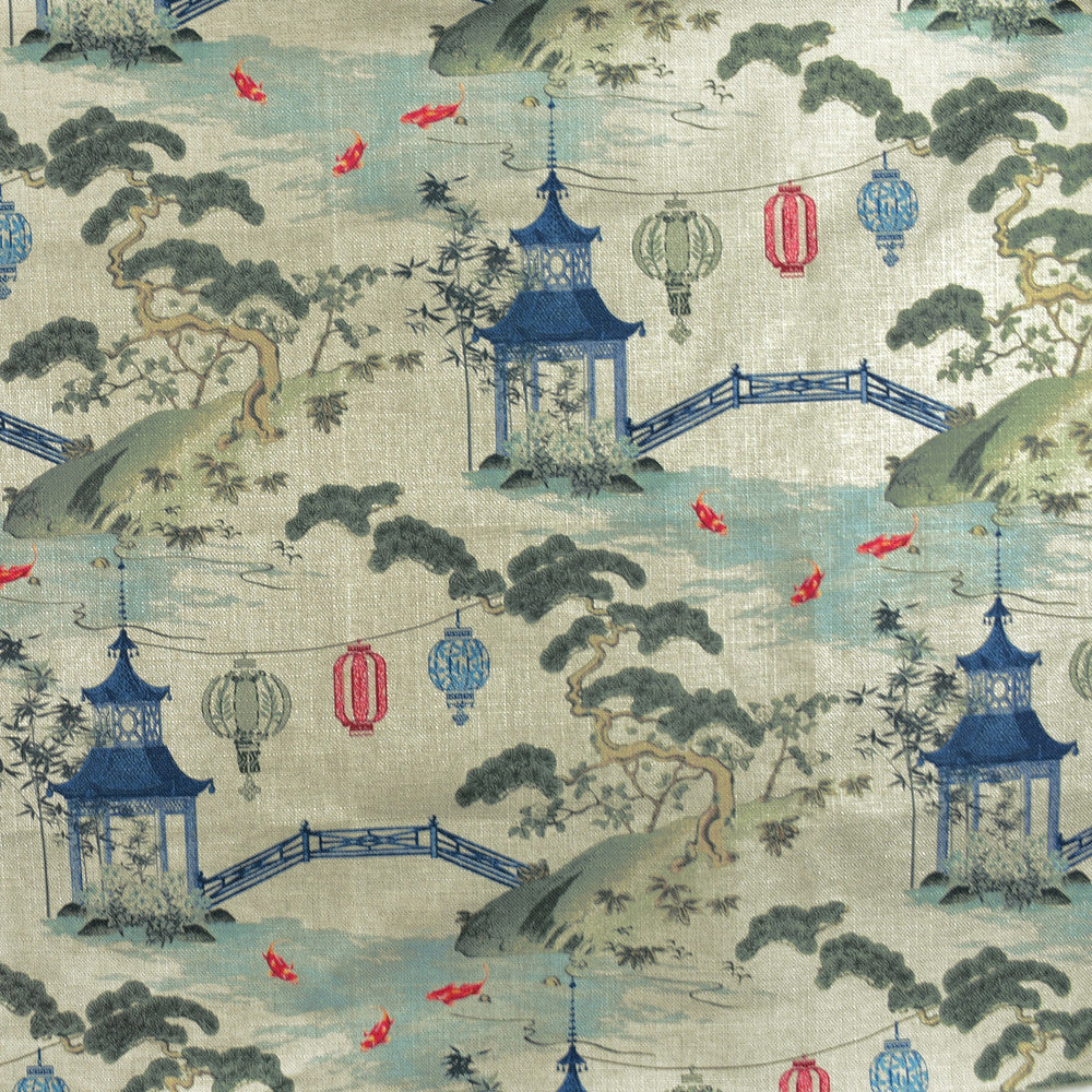 F2730 Linen by Greenhouse Designer Fabric 100% Polyester China 40,000 </p><p>Repeat: 27.5" H, 27.5" V 58" - Swanky Fabrics -